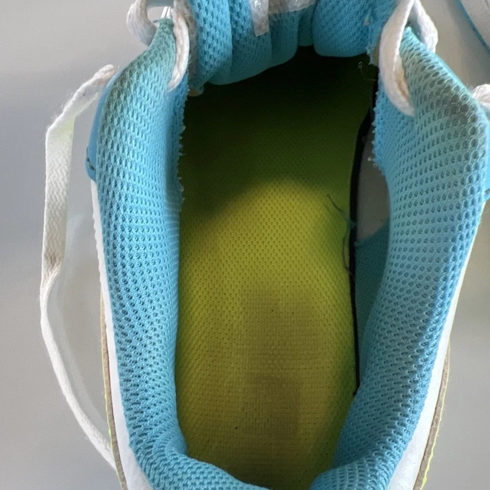 Nike Court Borough Low 2 GS Shoes‎ Size 6Y / Women 7.5 White Volt Blue